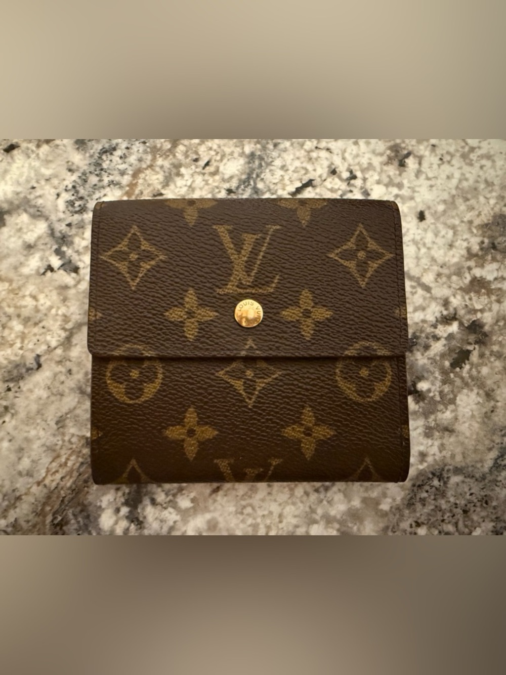 Louis Vuitton Monogram Canvas Wallet in Brown and Gold *authentic*